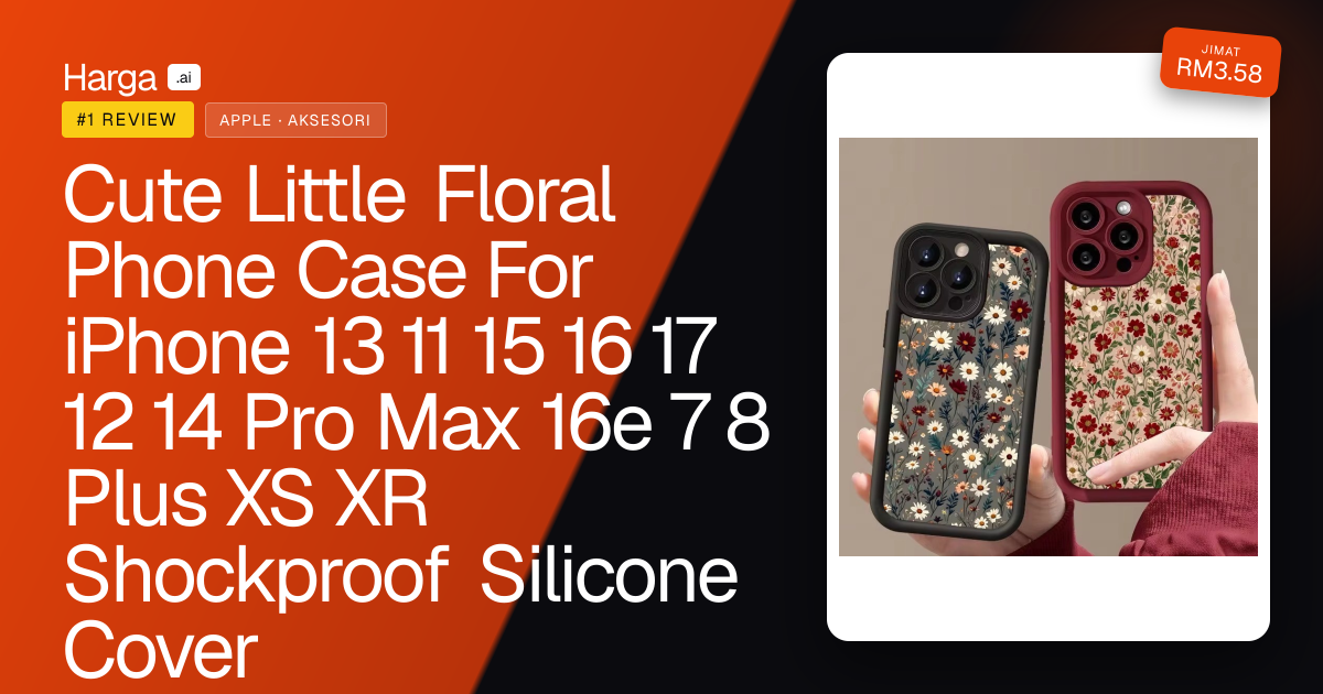 Cute Little Floral Phone Case For iPhone 13 11 15 16 17 12 14 Pro Max 16e 7 8 Plus XS XR Shockproof Silicone Cover review