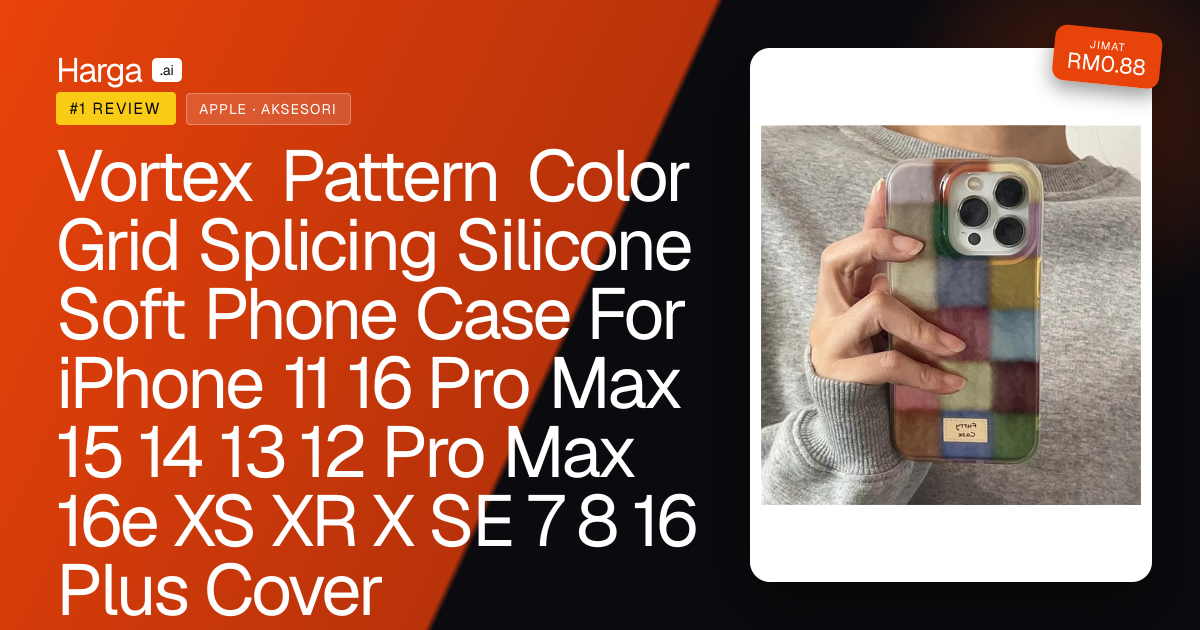 Vortex Pattern Color Grid Splicing Silicone Soft Phone Case For iPhone 11 16 Pro Max 15 14 13 12 Pro Max 16e XS XR X SE 7 8 16 Plus Cover review
