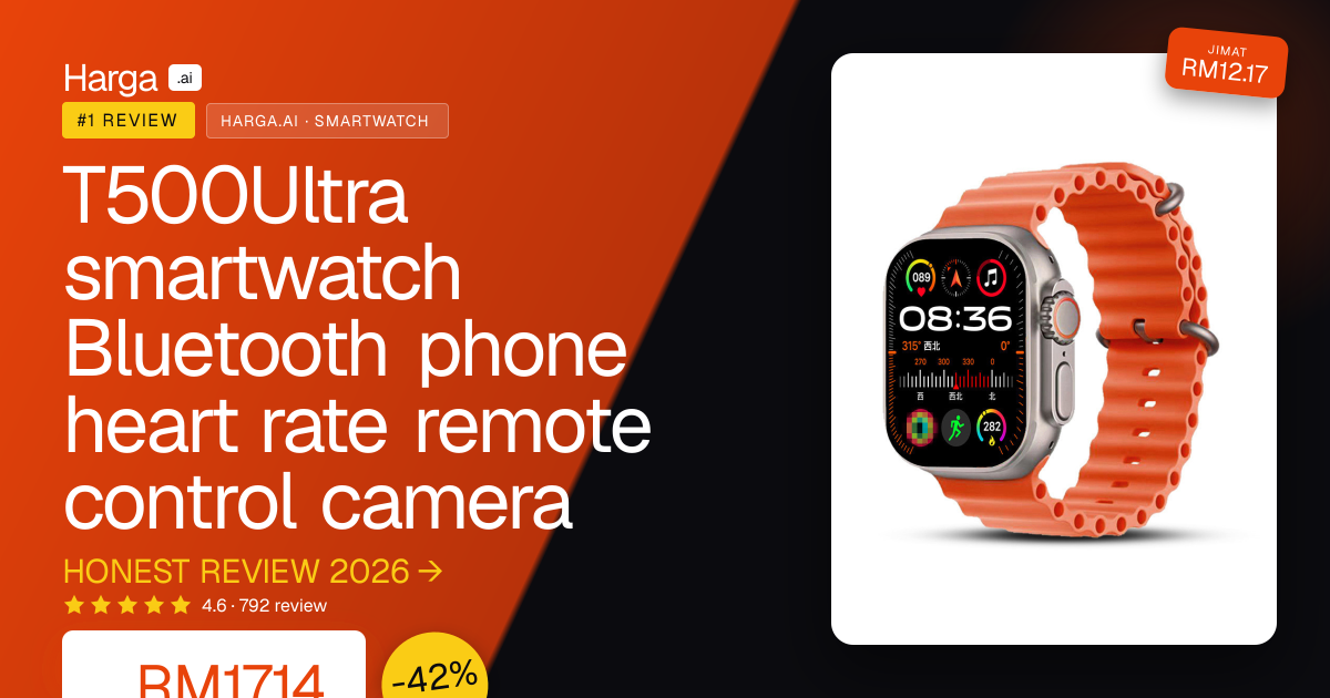T500Ultra smartwatch Bluetooth phone heart rate remote control camera review