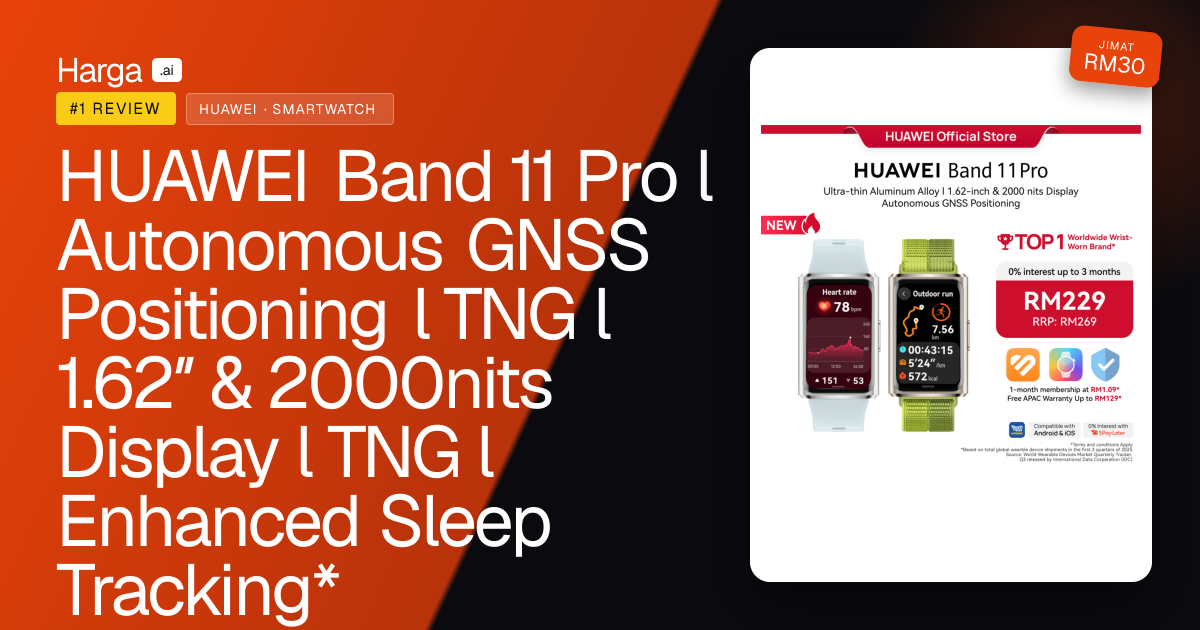 HUAWEI Band 11 Pro l Autonomous GNSS Positioning l TNG l 1.62″ & 2000nits Display l TNG l Enhanced Sleep Tracking* review