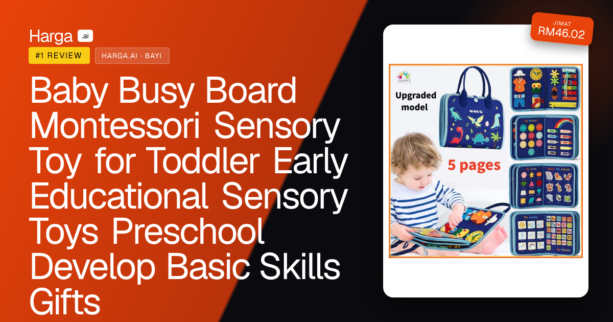 Baby Busy Board Montessori Sensory Toy for Toddler Early Educational Sensory Toys Preschool Develop Basic Skills Gifts review