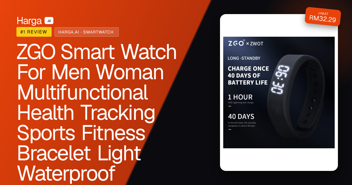 ZGO Smart Watch For Men Woman Multifunctional Health Tracking Sports Fitness Bracelet Light Waterproof Pedometer 660x review