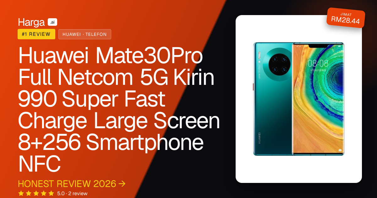 Huawei Mate30Pro Full Netcom 5G Kirin 990 Super Fast Charge Large Screen 8+256 Smartphone NFC review