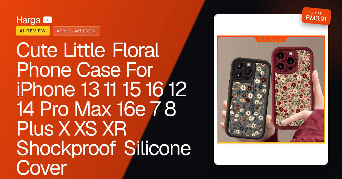 Cute Little Floral Phone Case For iPhone 13 11 15 16 12 14 Pro Max 16e 7 8 Plus X XS XR Shockproof Silicone Cover review