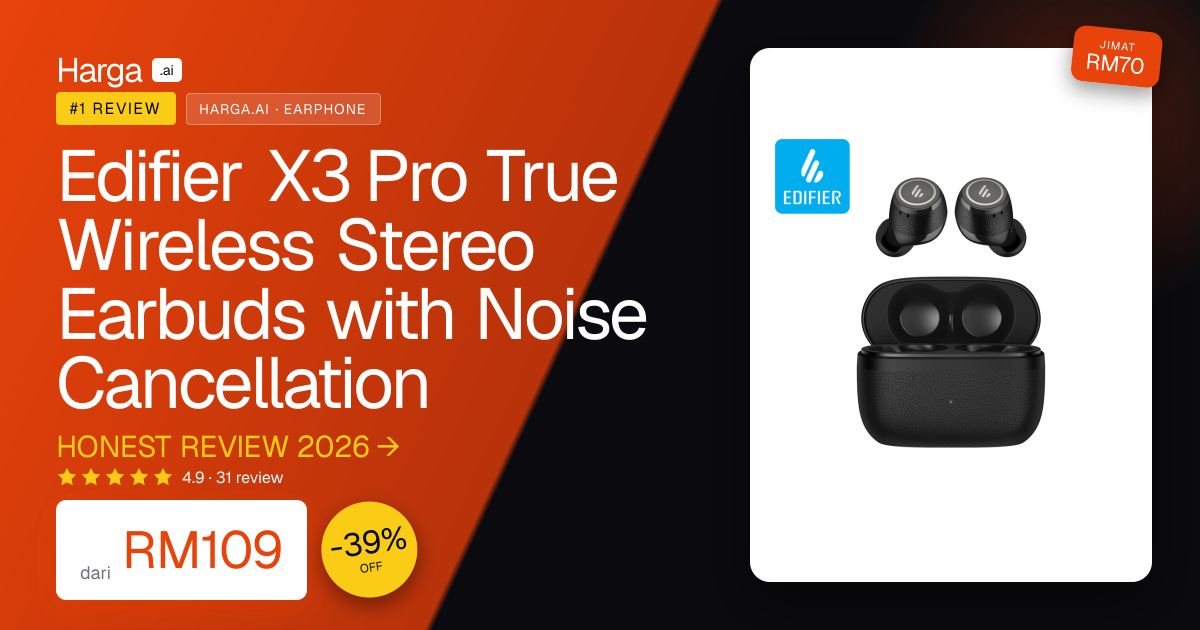 Edifier X3 Pro True Wireless Stereo Earbuds with Noise Cancellation review