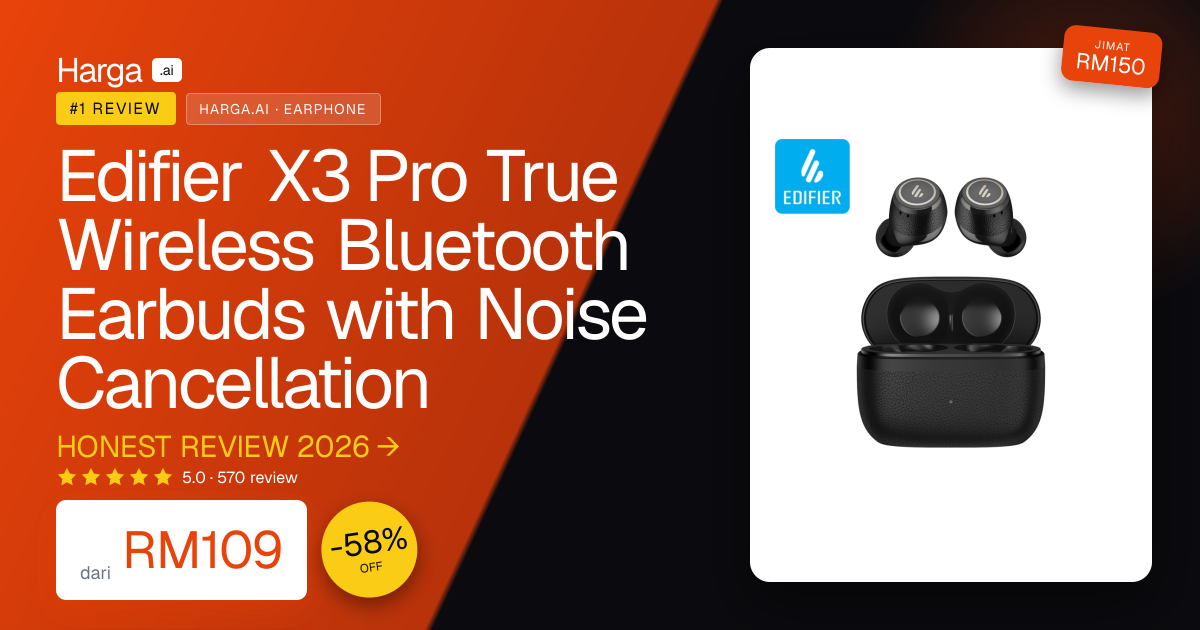 Edifier X3 Pro True Wireless Bluetooth Earbuds with  Noise Cancellation review