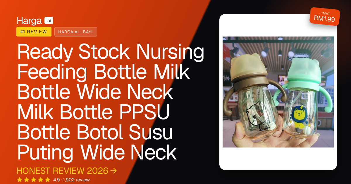 Ready Stock Nursing Feeding Bottle Milk Bottle Wide Neck Milk Bottle PPSU Bottle Botol Susu Puting Wide Neck review