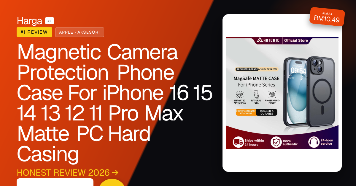 Magnetic Camera Protection Phone Case For iPhone 16 15 14 13 12 11 Pro Max Matte PC Hard Casing review