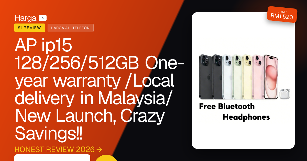AP ip15 128/256/512GB One-year warranty /Local delivery in Malaysia/New Launch, Crazy Savings!! review