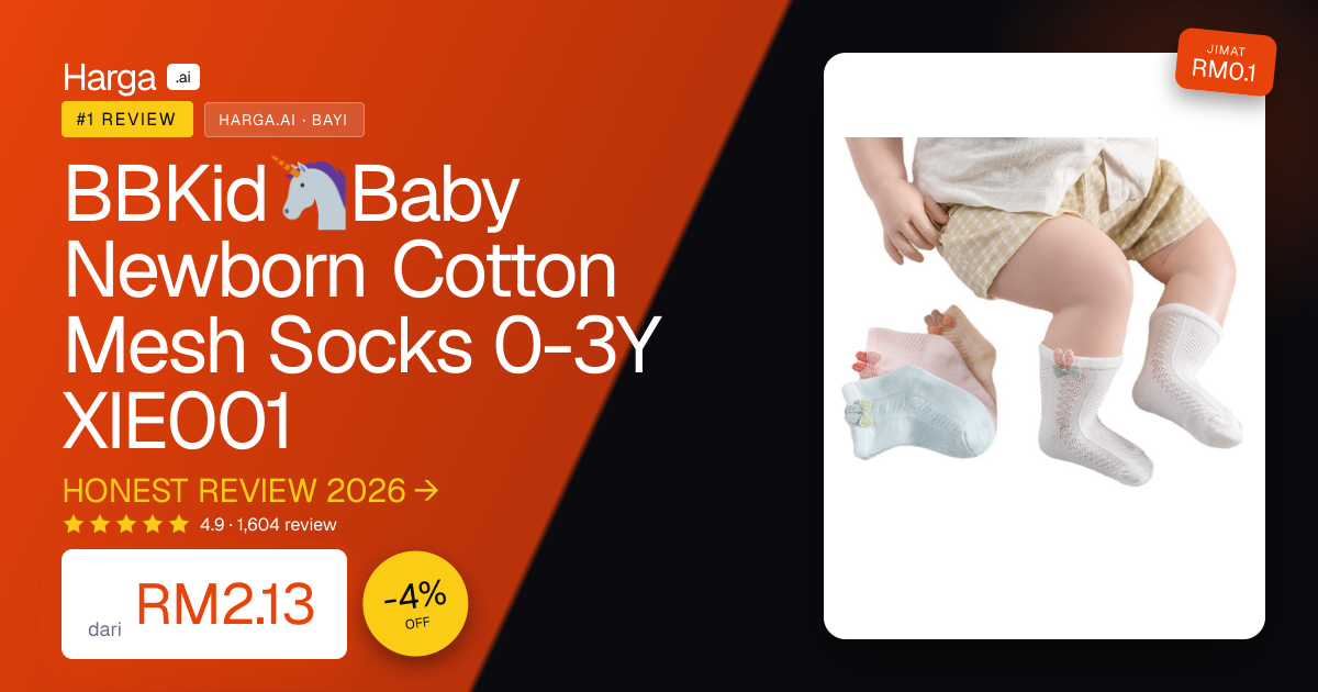BBKid🦄️Baby Newborn Cotton Mesh Socks 0-3Y XIE001 review