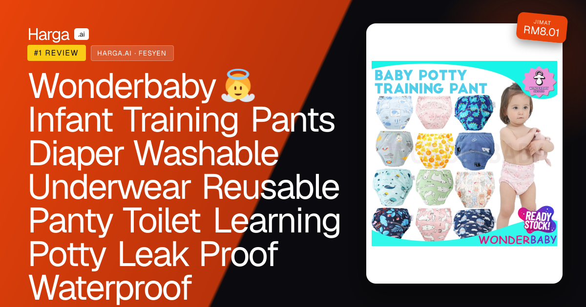 Wonderbaby👼 Infant Training Pants Diaper Washable Underwear Reusable Panty Toilet Learning Potty Leak Proof Waterproof review