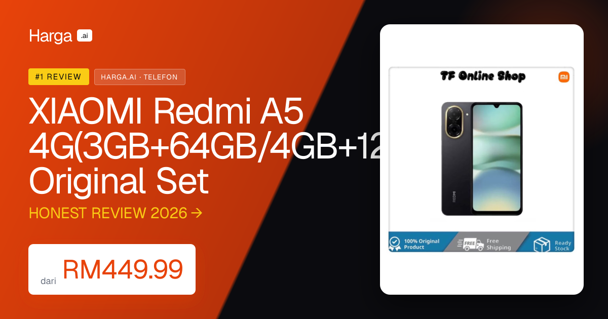 XIAOMI Redmi A5 4G(3GB+64GB/4GB+128GB)100% Original Set review