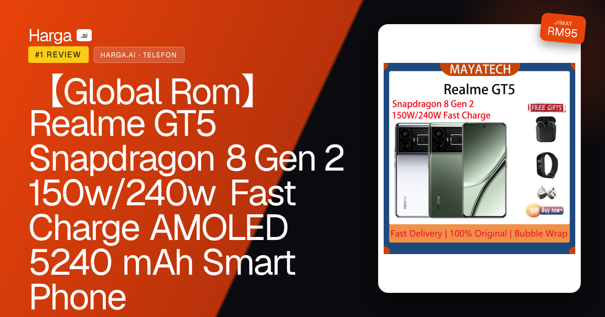 【Global Rom】Realme GT5 Snapdragon 8 Gen 2 150w/240w Fast Charge AMOLED 5240 mAh Smart Phone review