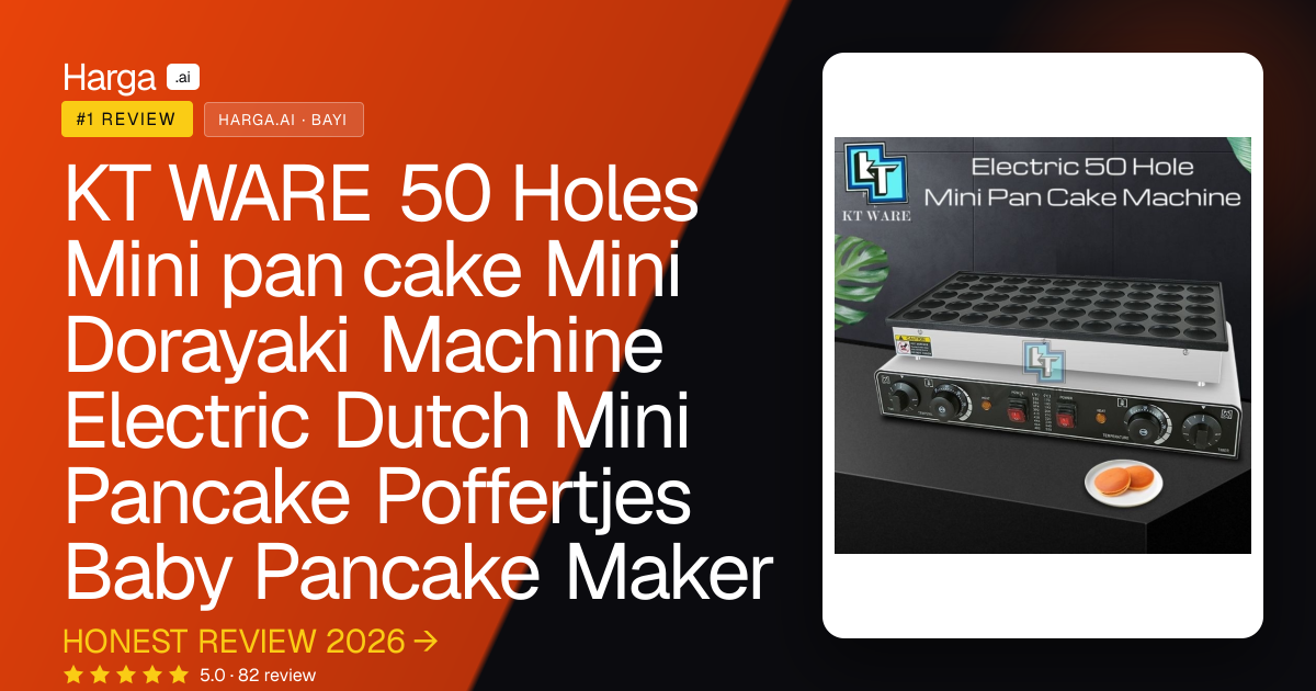 KT WARE 50 Holes Mini pan cake  Mini Dorayaki Machine Electric Dutch Mini Pancake Poffertjes Baby Pancake Maker review