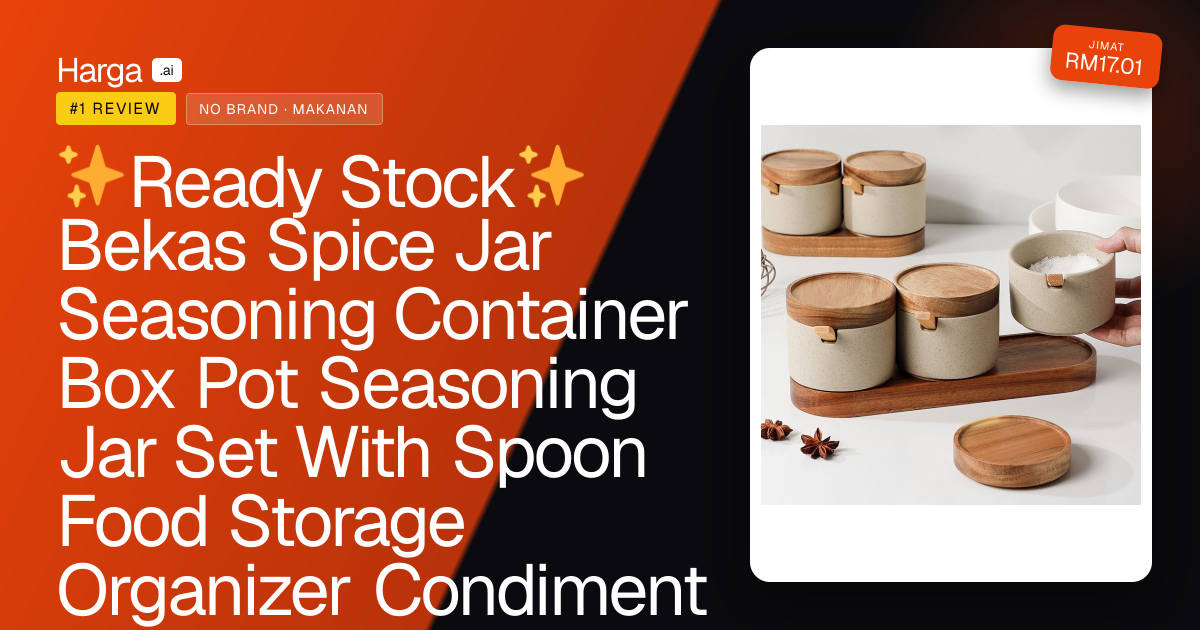 ✨Ready Stock✨ Bekas Spice Jar Seasoning Container Box Pot Seasoning Jar Set With Spoon Food Storage Organizer Condiment Jar Salt Monosodium Glutamate Preservation Jar Kitchen Seasoning Bottle Perasa Bekas Periuk review