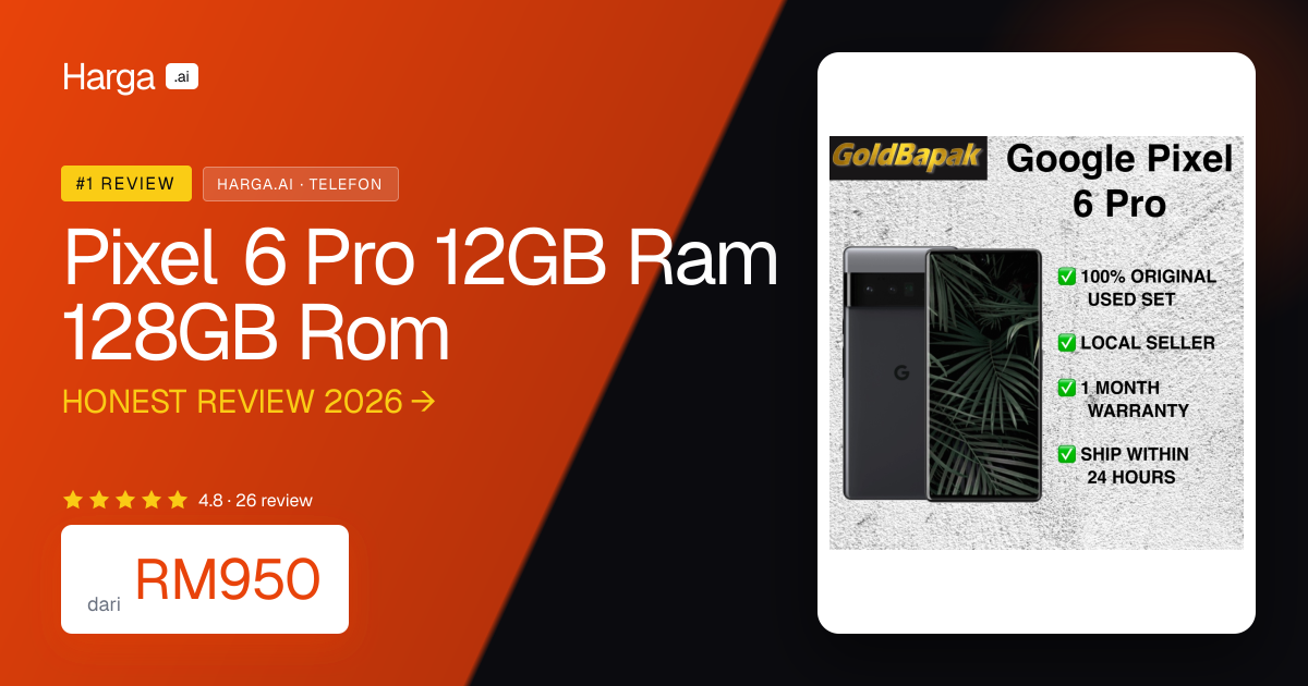 Pixel 6 Pro 12GB Ram 128GB Rom review