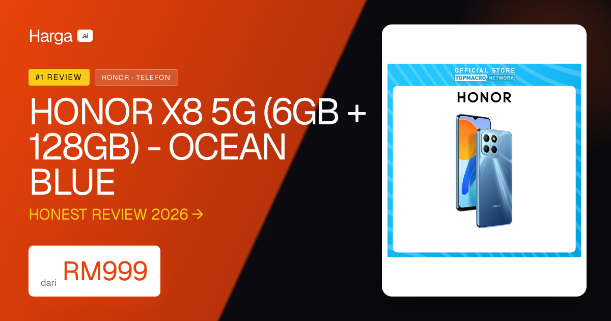 HONOR X8 5G (6GB + 128GB) - OCEAN BLUE review