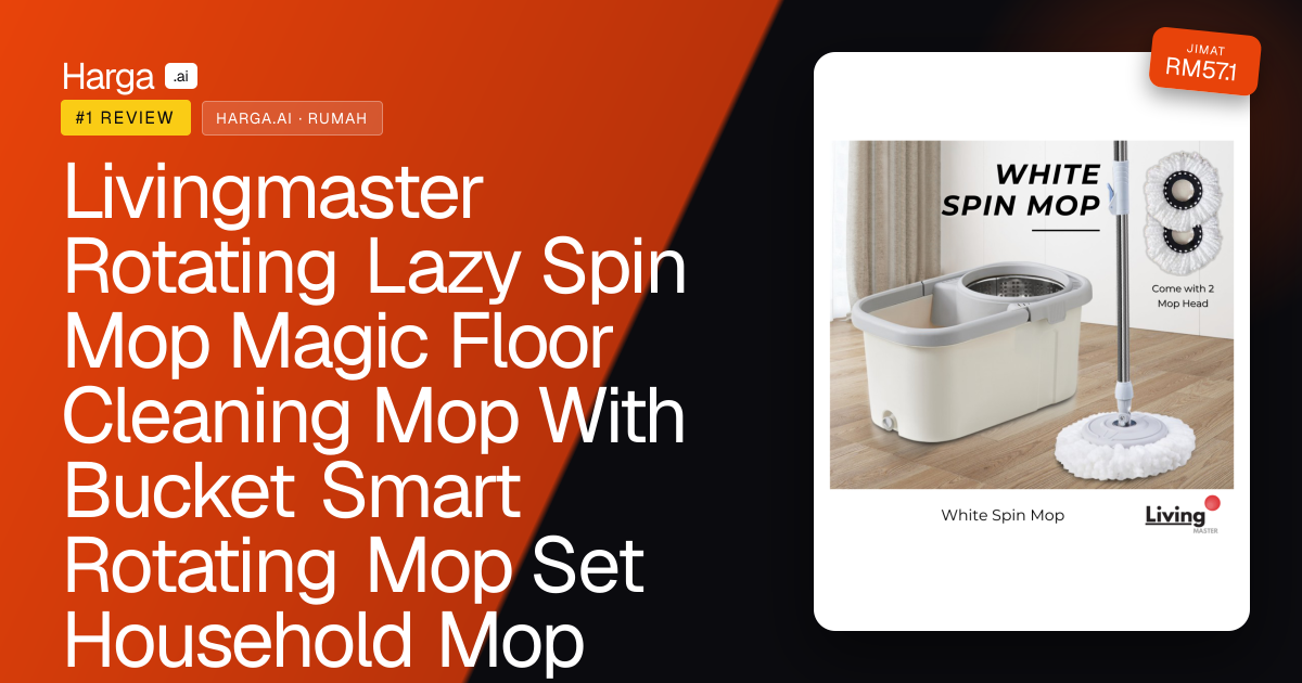 Livingmaster Rotating Lazy Spin Mop Magic Floor Cleaning Mop With Bucket Smart Rotating Mop Set Household Mop review