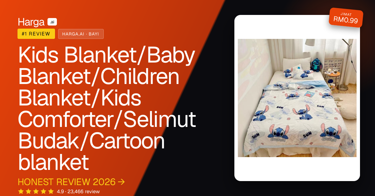 Kids Blanket/Baby Blanket/Children Blanket/Kids Comforter/Selimut Budak/Cartoon blanket review