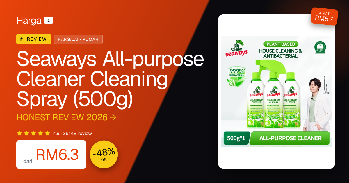Seaways All-purpose Cleaner Cleaning Spray (500g) review