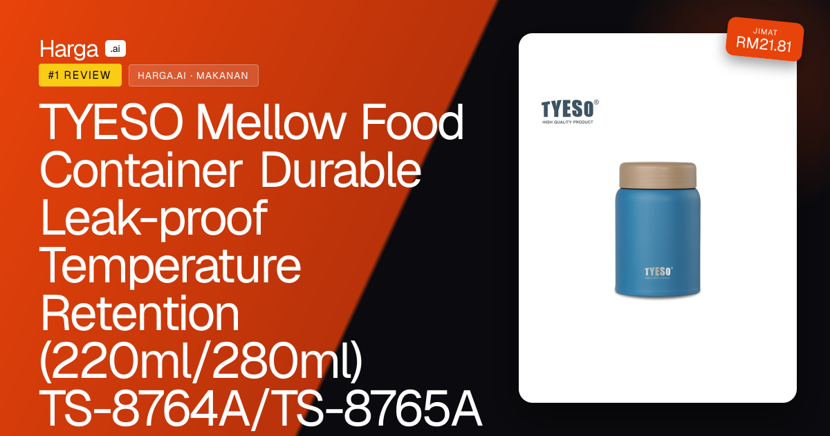 TYESO Mellow Food Container Durable Leak-proof Temperature Retention (220ml/280ml) TS-8764A/TS-8765A review
