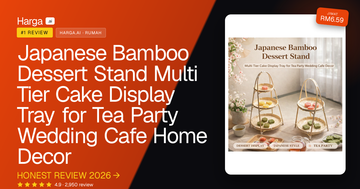 Japanese Bamboo Dessert Stand Multi Tier Cake Display Tray for Tea Party Wedding Cafe Home Decor review