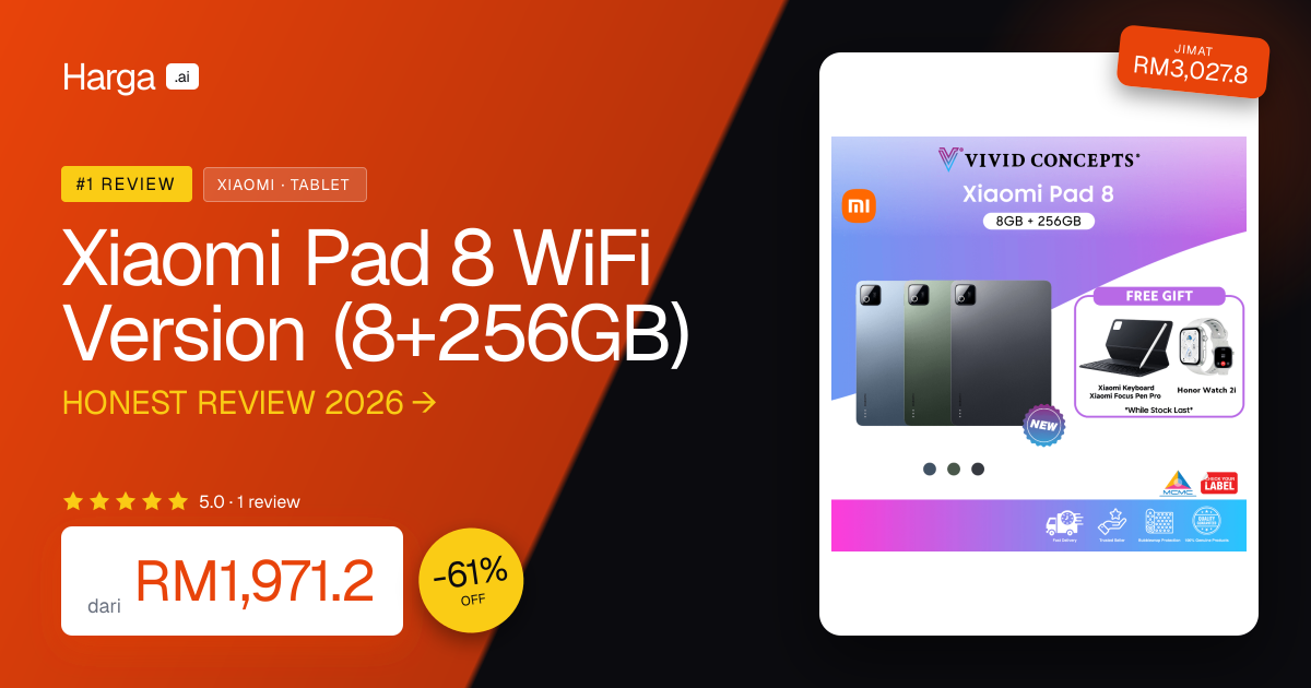 Xiaomi Pad 8 WiFi Version (8+256GB) review