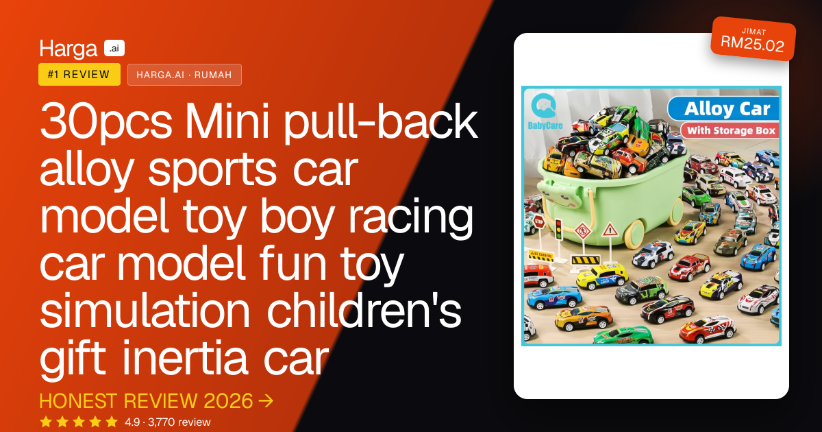 30pcs Mini pull-back alloy sports car model toy boy racing car model fun toy simulation children's gift inertia car review