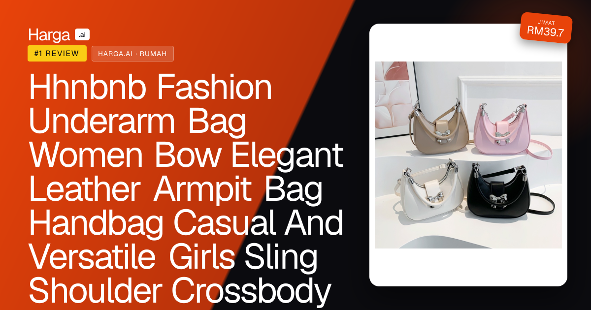 Hhnbnb Fashion Underarm Bag Women Bow Elegant Leather Armpit Bag Handbag Casual And Versatile Girls Sling Shoulder Crossbody Bag Tote Bag F00168 review