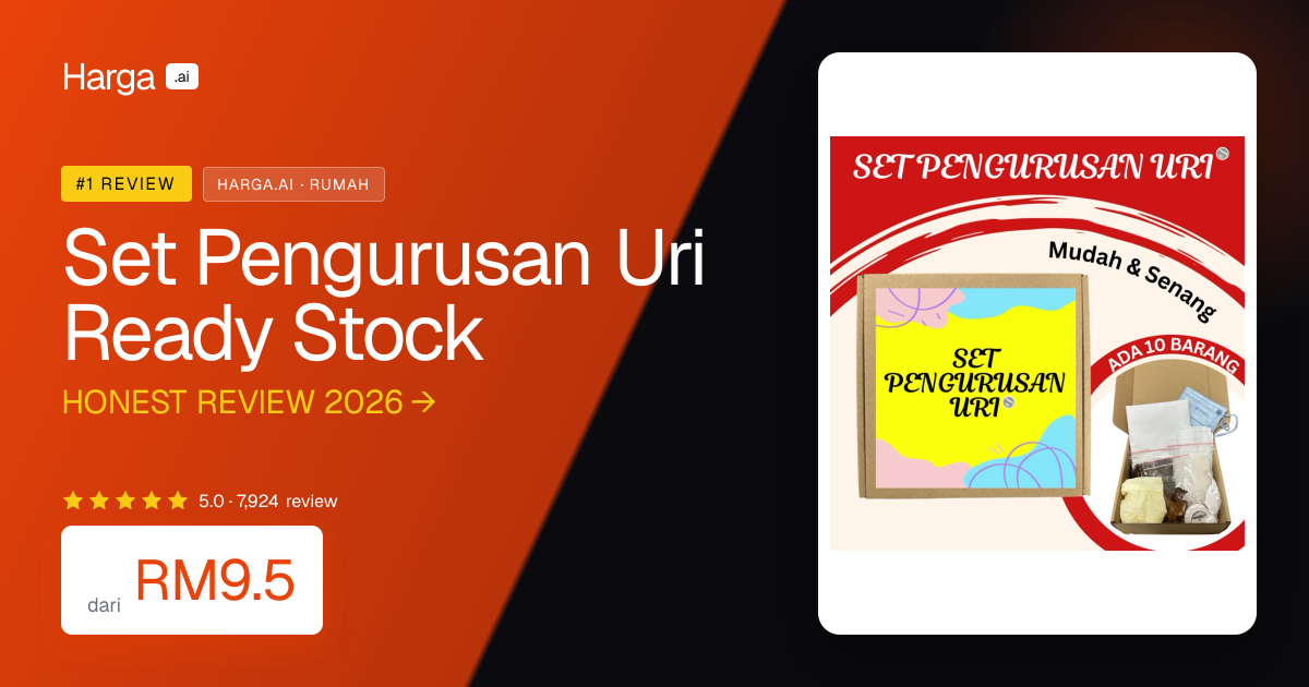 Set Pengurusan Uri Ready Stock review