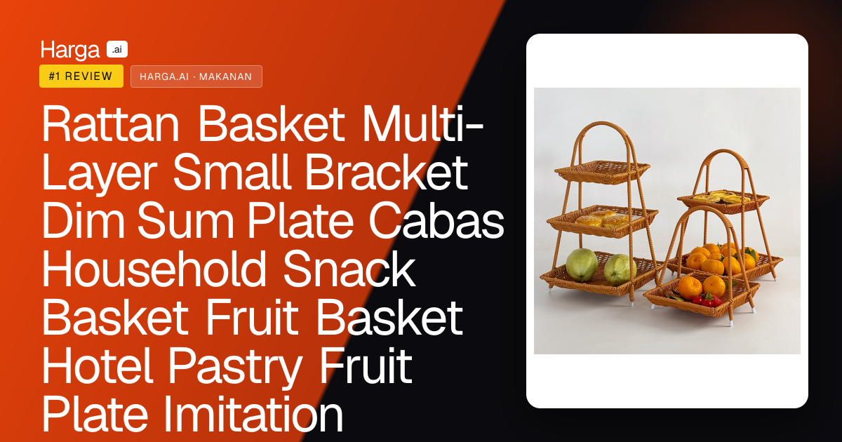 Rattan Basket Multi-Layer Small Bracket Dim Sum Plate Cabas Household Snack Basket Fruit Basket Hotel Pastry Fruit Plate Imitation Rattan Weaved Storage Basket review