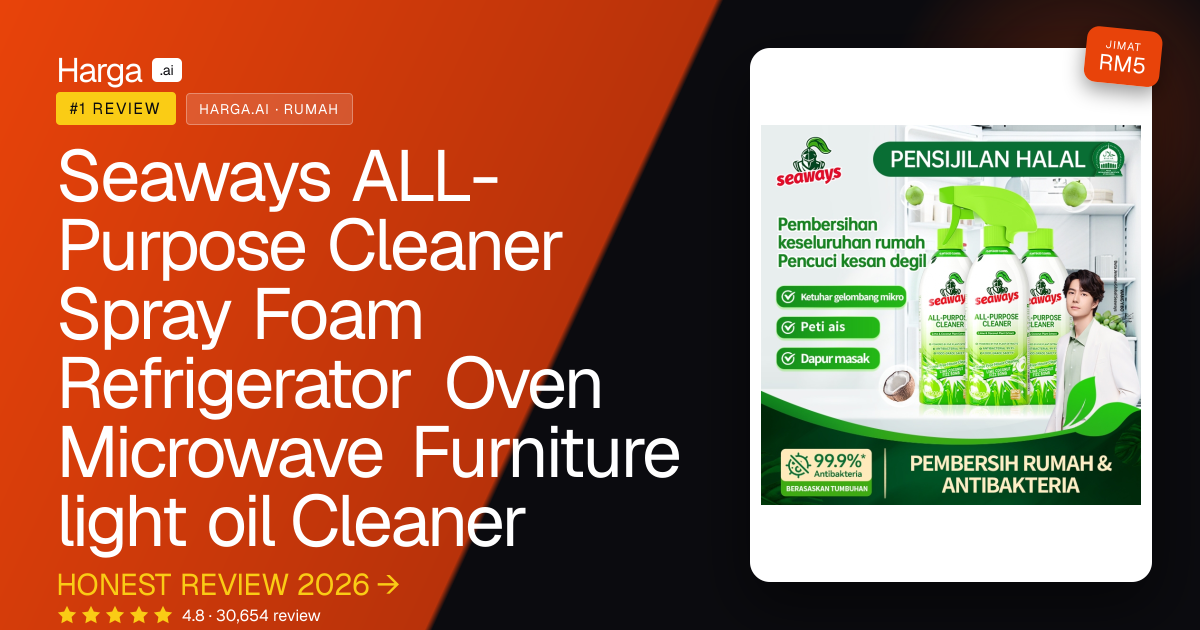 Seaways ALL-Purpose Cleaner Spray Foam Refrigerator Oven Microwave Furniture light oil Cleaner review