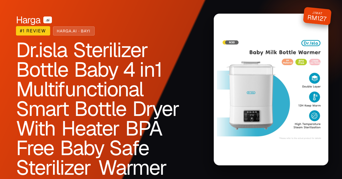 Dr.isla Sterilizer Bottle Baby 4 in1 Multifunctional Smart Bottle Dryer With Heater BPA Free Baby Safe Sterilizer Warmer review