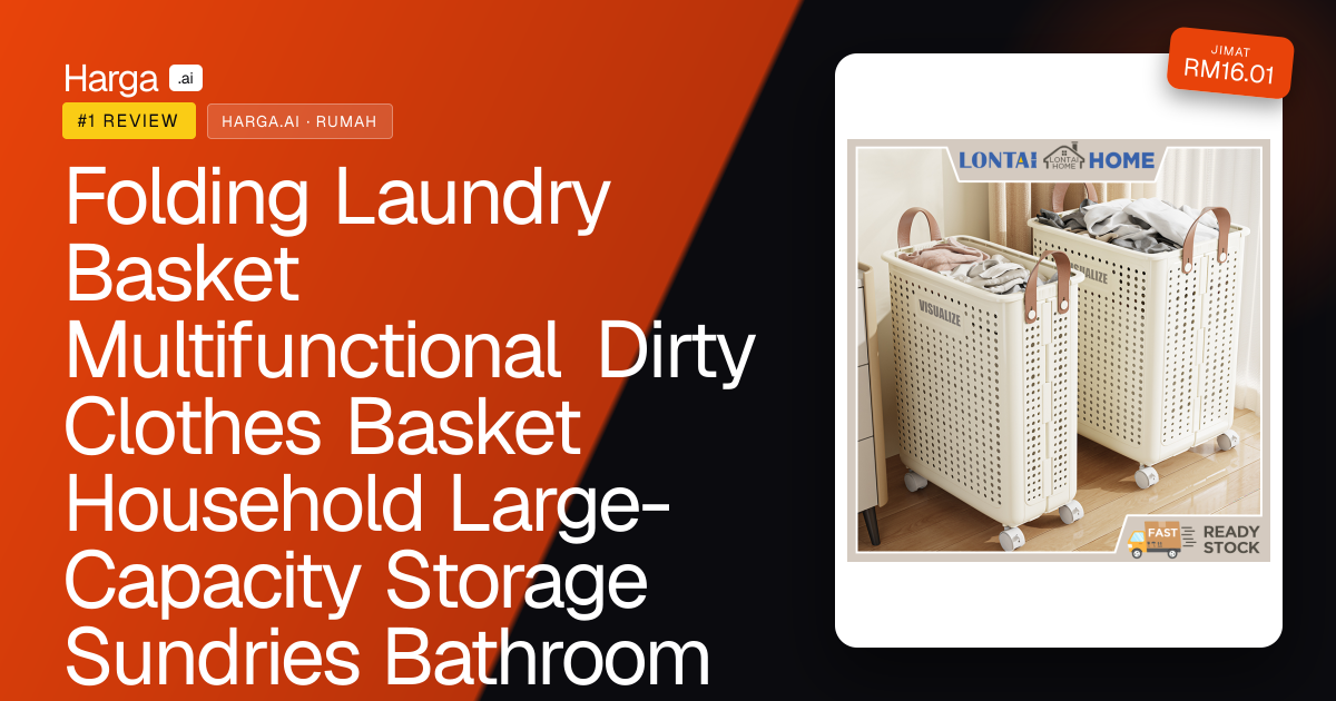 Folding Laundry Basket Multifunctional Dirty Clothes Basket Household Large-Capacity Storage Sundries Bathroom Storage review