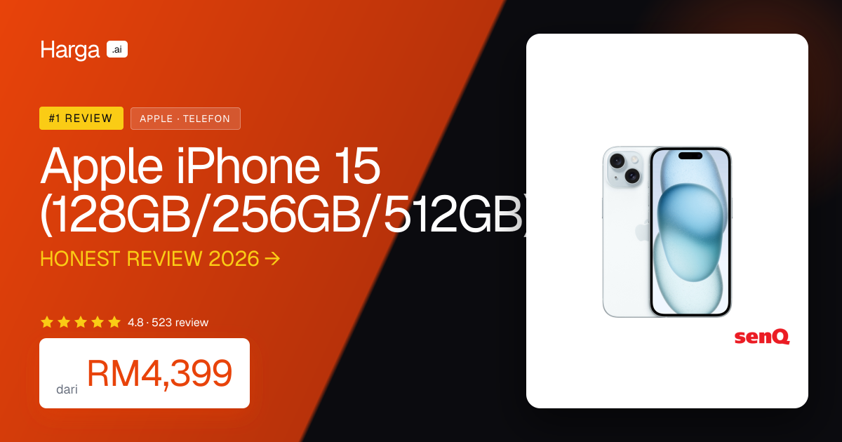 Apple iPhone 15 (128GB/256GB/512GB) review