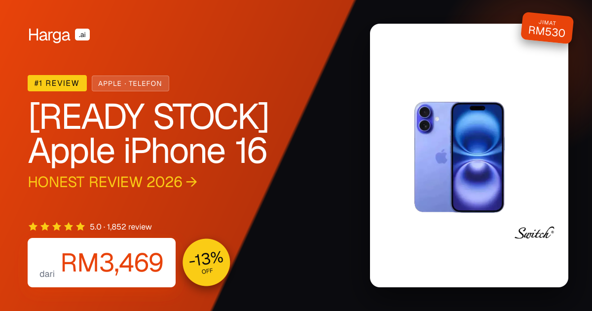 [READY STOCK] Apple iPhone 16 review