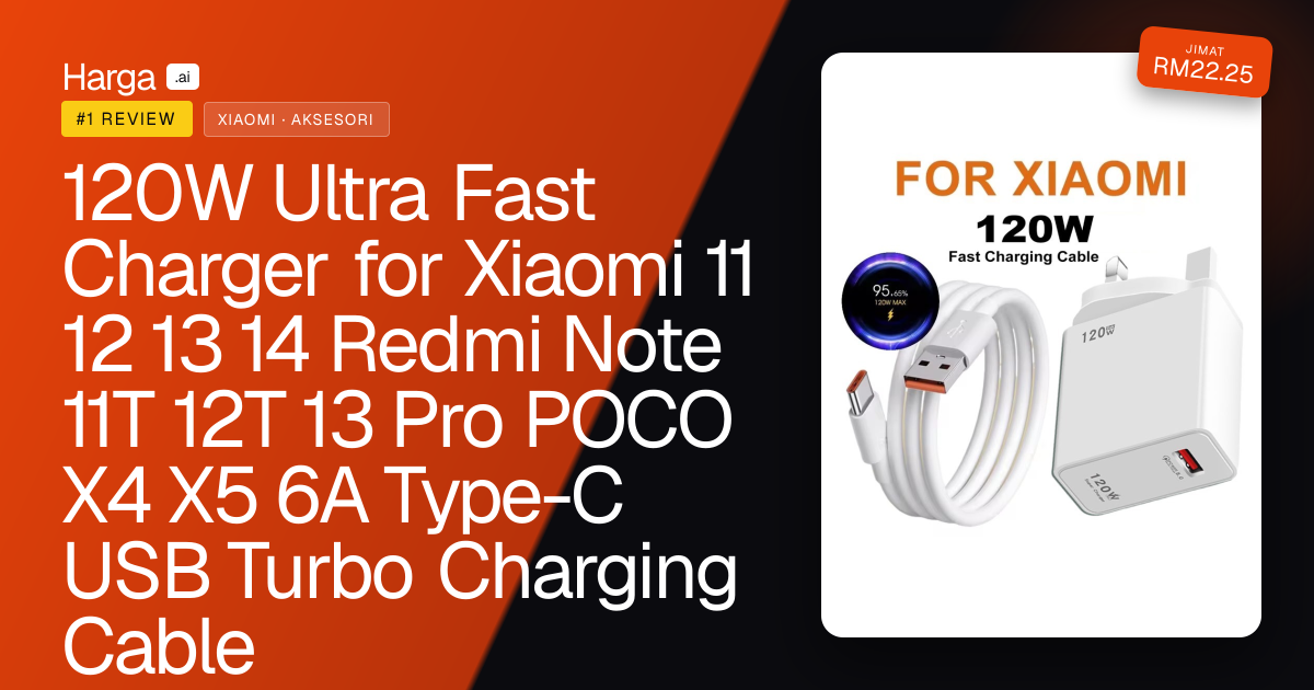 120W Ultra Fast Charger for Xiaomi 11 12 13 14 Redmi Note 11T 12T 13 Pro POCO X4 X5 6A Type-C USB Turbo Charging Cable review