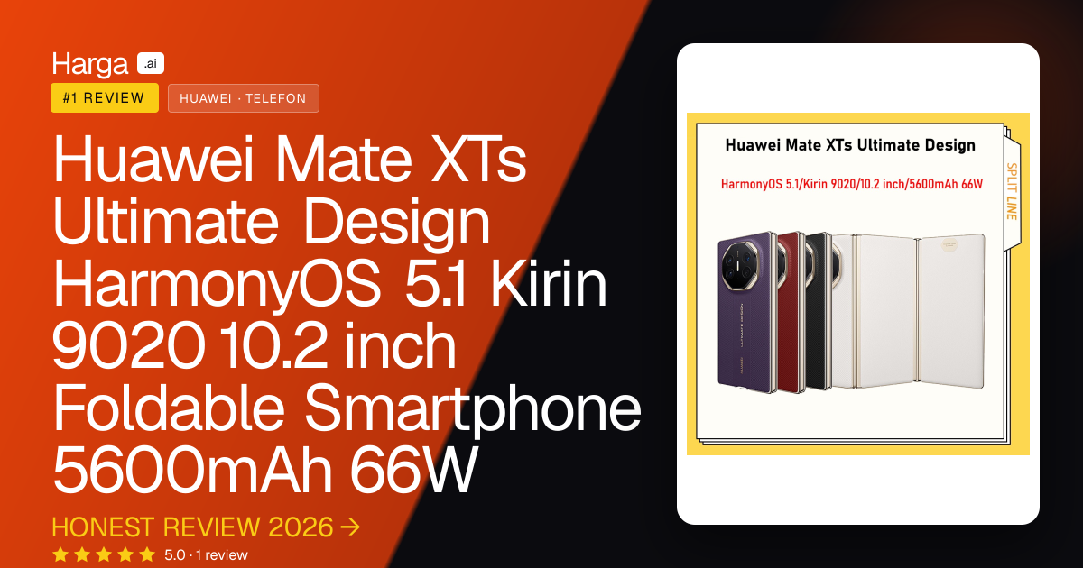 Huawei Mate XTs Ultimate Design HarmonyOS 5.1 Kirin 9020 10.2 inch Foldable Smartphone 5600mAh 66W review