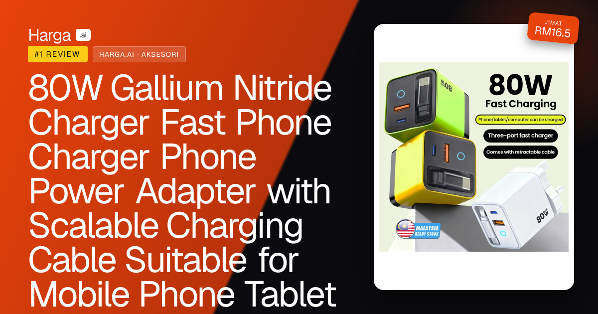 80W Gallium Nitride Charger Fast Phone Charger Phone Power Adapter with Scalable Charging Cable Suitable for Mobile Phone Tablet review
