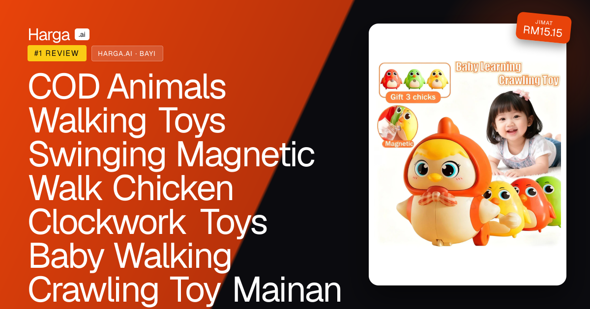 COD Animals Walking Toys Swinging Magnetic Walk Chicken Clockwork Toys Baby Walking Crawling Toy Mainan review