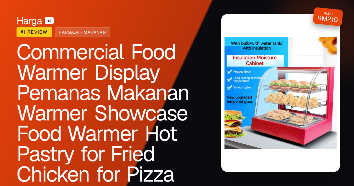 Commercial Food Warmer Display Pemanas Makanan Warmer Showcase Food Warmer Hot Pastry for Fried Chicken for Pizza Brea review