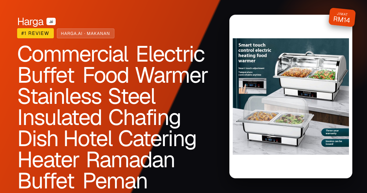 Commercial Electric Buffet Food Warmer Stainless Steel Insulated Chafing Dish Hotel Catering Heater Ramadan Buffet Peman review