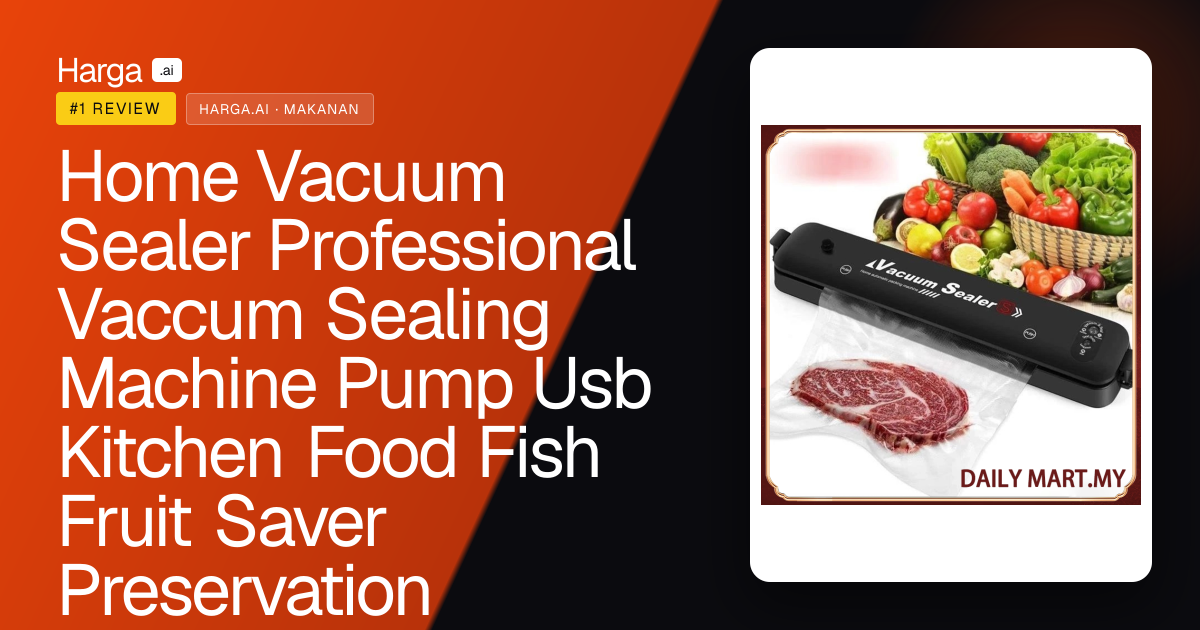 Home Vacuum Sealer Professional Vaccum Sealing Machine Pump Usb Kitchen Food Fish Fruit Saver Preservation review