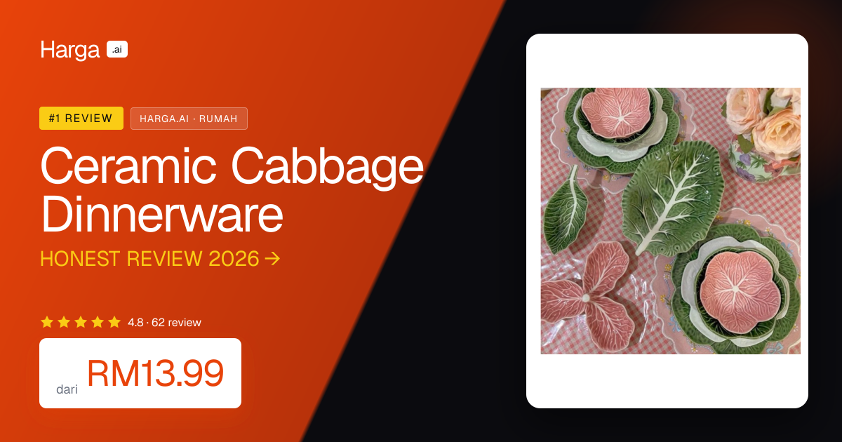 Ceramic Cabbage Dinnerware review