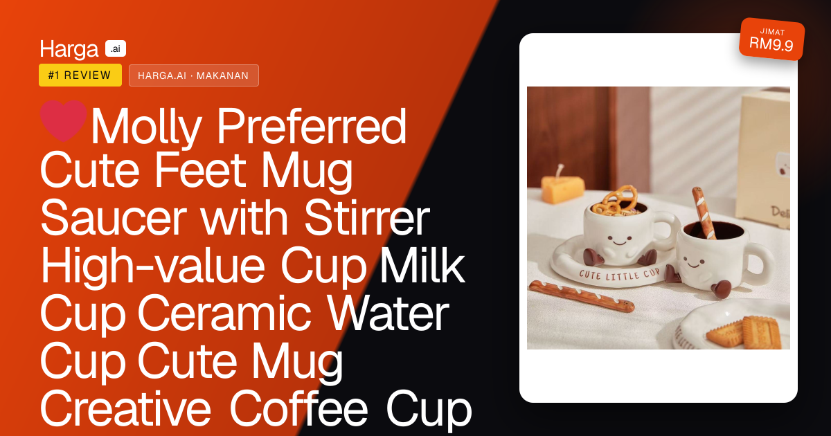 ❤Molly Preferred Cute Feet Mug Saucer with Stirrer High-value Cup Milk Cup Ceramic Water Cup Cute Mug Creative Coffee Cup Microwave Available review