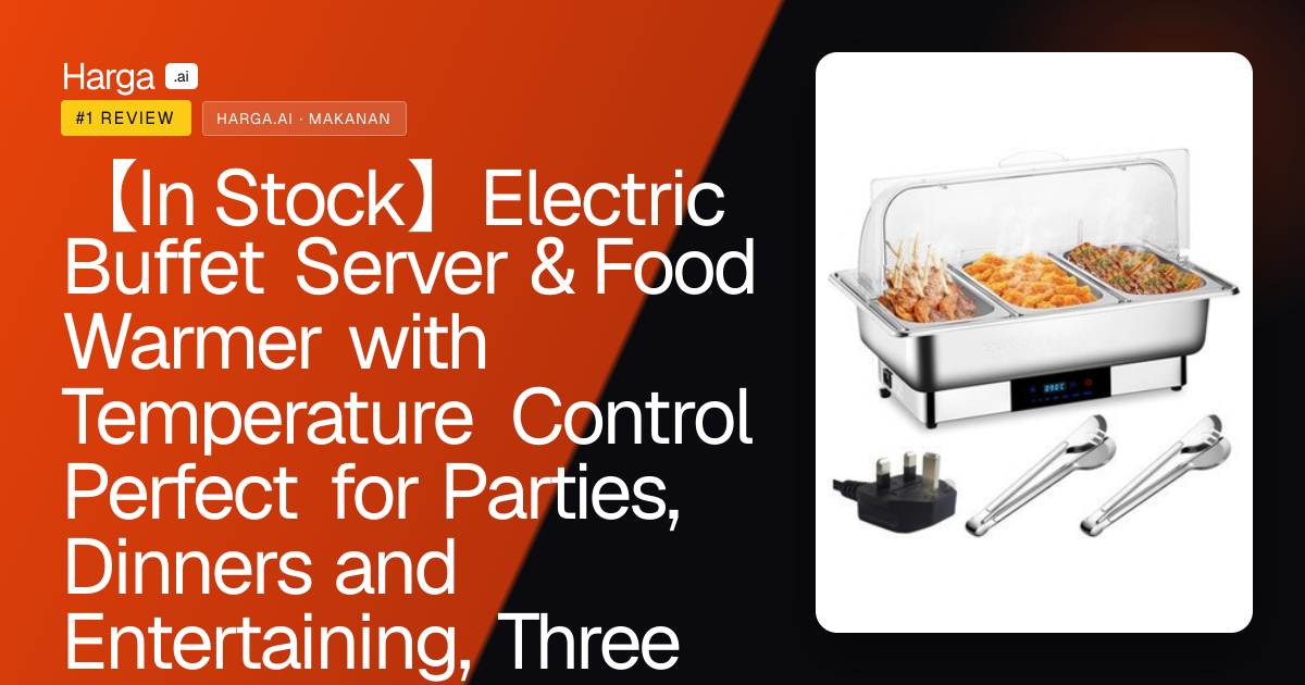 【In Stock】Electric Buffet Server & Food Warmer with Temperature Control Perfect for Parties, Dinners and Entertaining, Three 1.5 Quart Chafing Dish Set with Stainl review