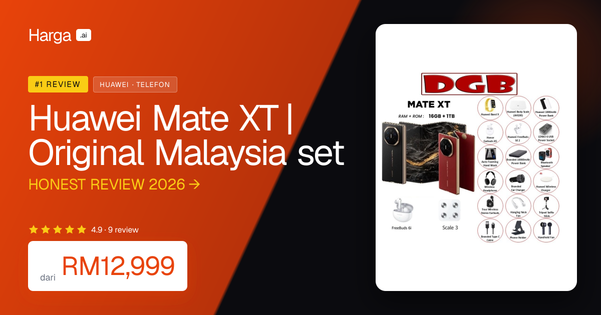 Huawei Mate XT | Original Malaysia set review