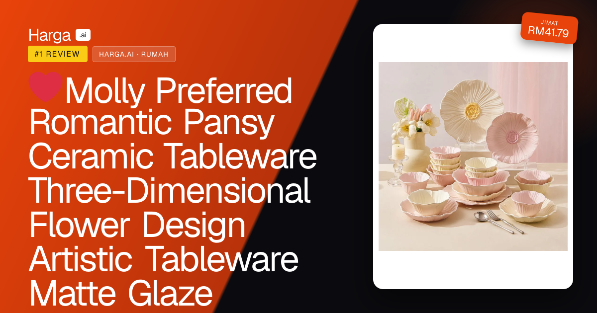 ❤Molly Preferred Romantic Pansy Ceramic Tableware Three-Dimensional Flower Design Artistic Tableware Matte Glaze Breakfast Plate Fruit Plate Soup Bowl Noodle Bowl Underglaze Color Microwave Oven Available review