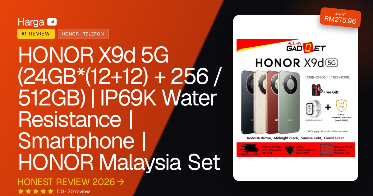 HONOR X9d 5G (24GB*(12+12) + 256 / 512GB) | IP69K Water Resistance | Smartphone | HONOR Malaysia Set review