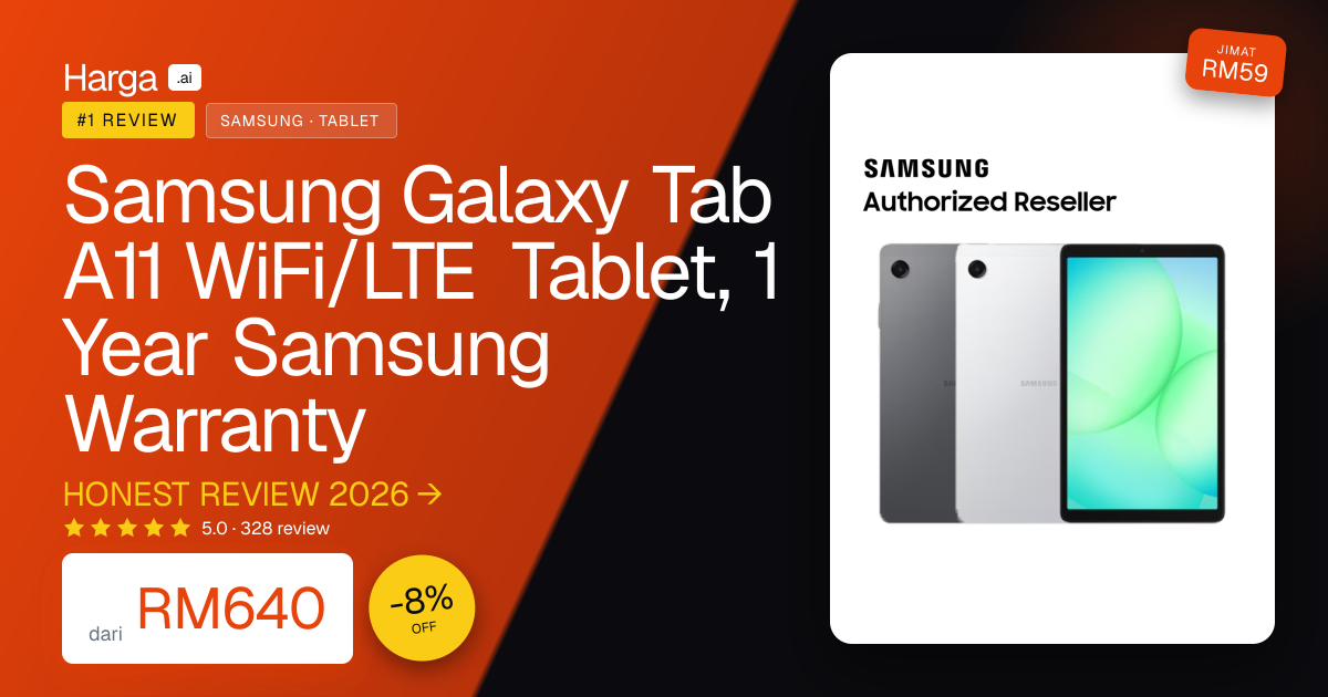 Samsung Galaxy Tab A11 WiFi/LTE Tablet, 1 Year Samsung Warranty review